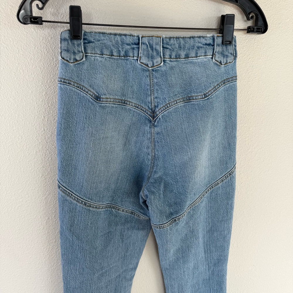 Understated Leather Western Stretch Jeans Cowboy Tears Blue Denim Women’s 24 - Picture 11 of 13